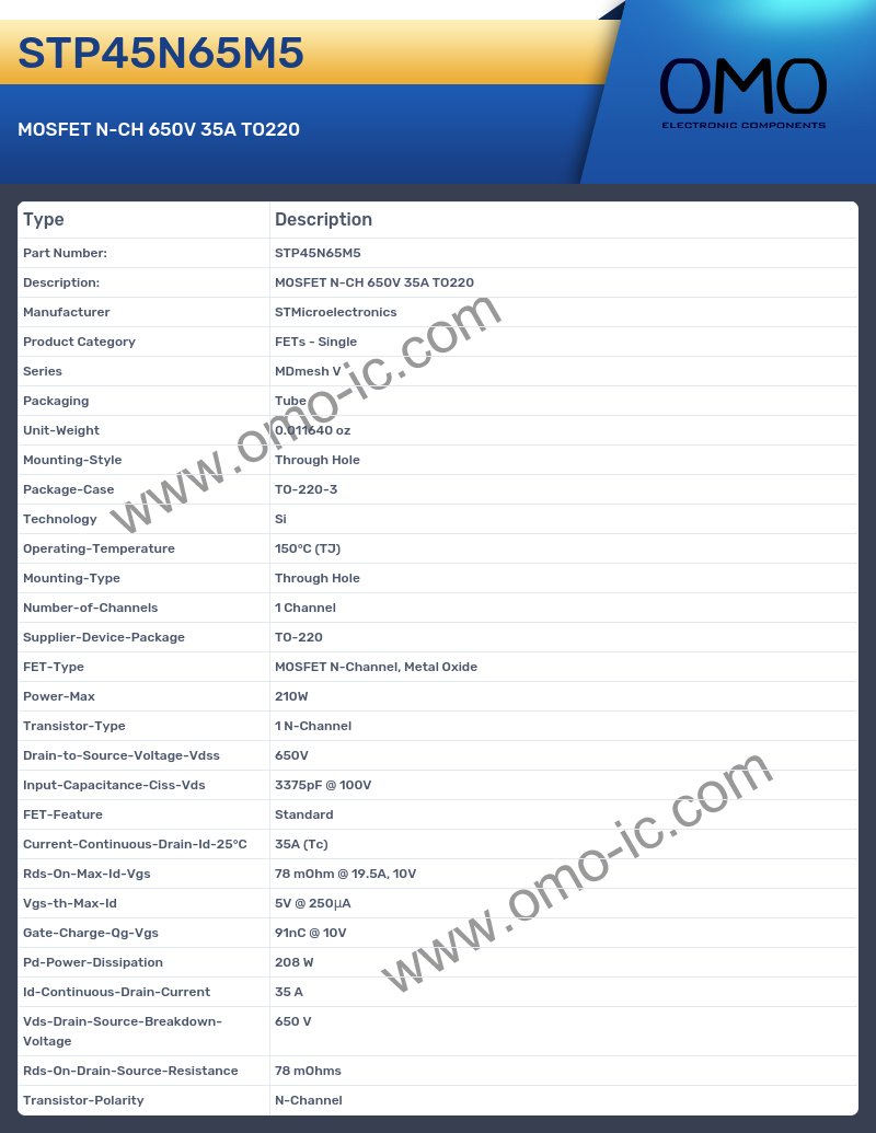 STP45N65M5