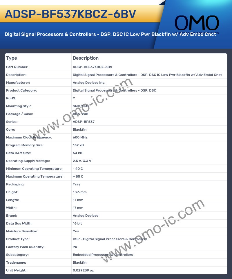 ADSP-BF537KBCZ-6BV