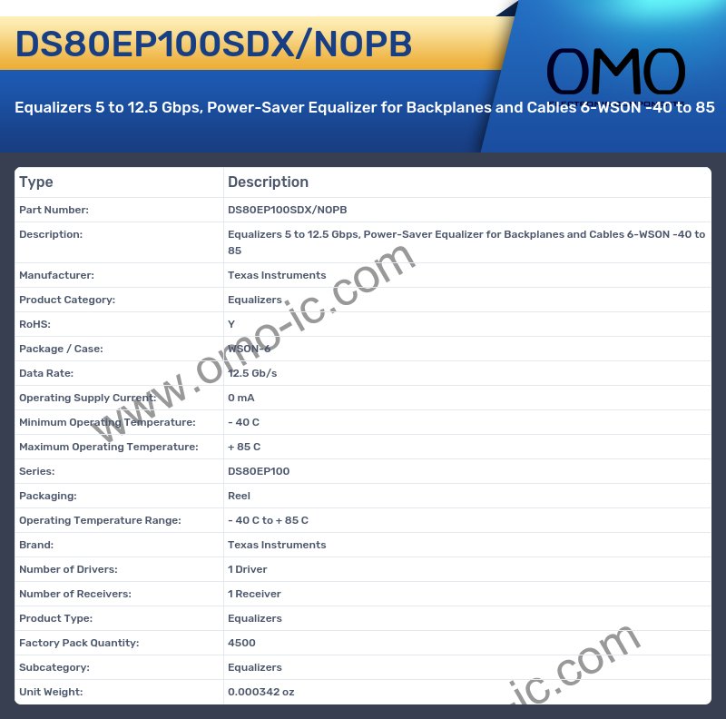 DS80EP100SDX/NOPB