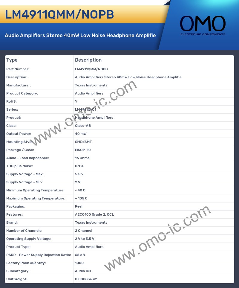 LM4911QMM/NOPB