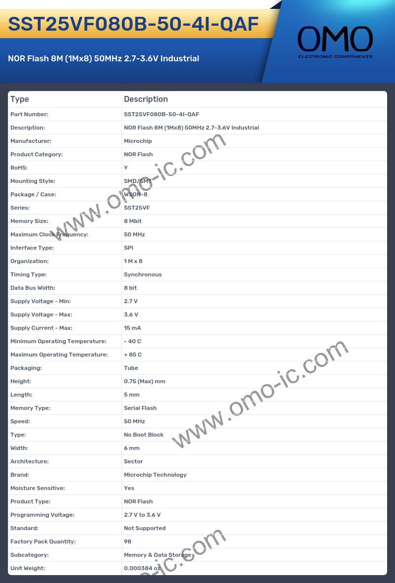 SST25VF080B-50-4I-QAF