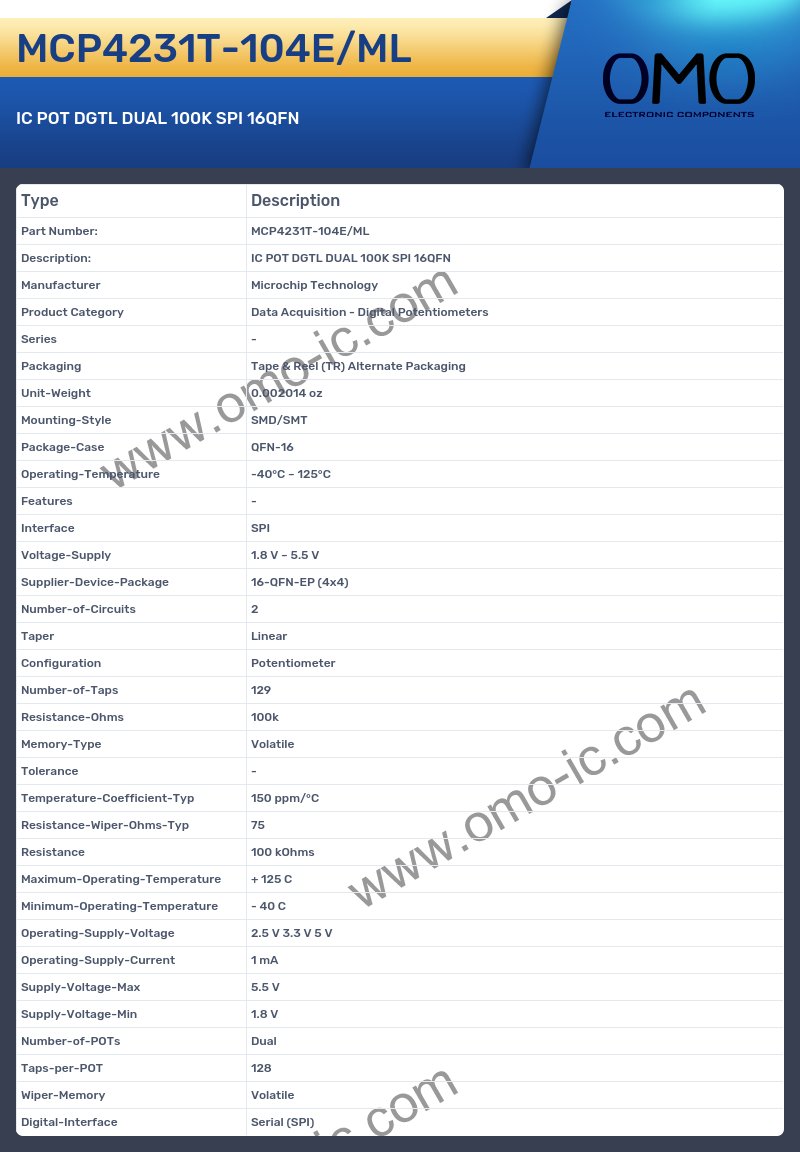 MCP4231T-104E/ML