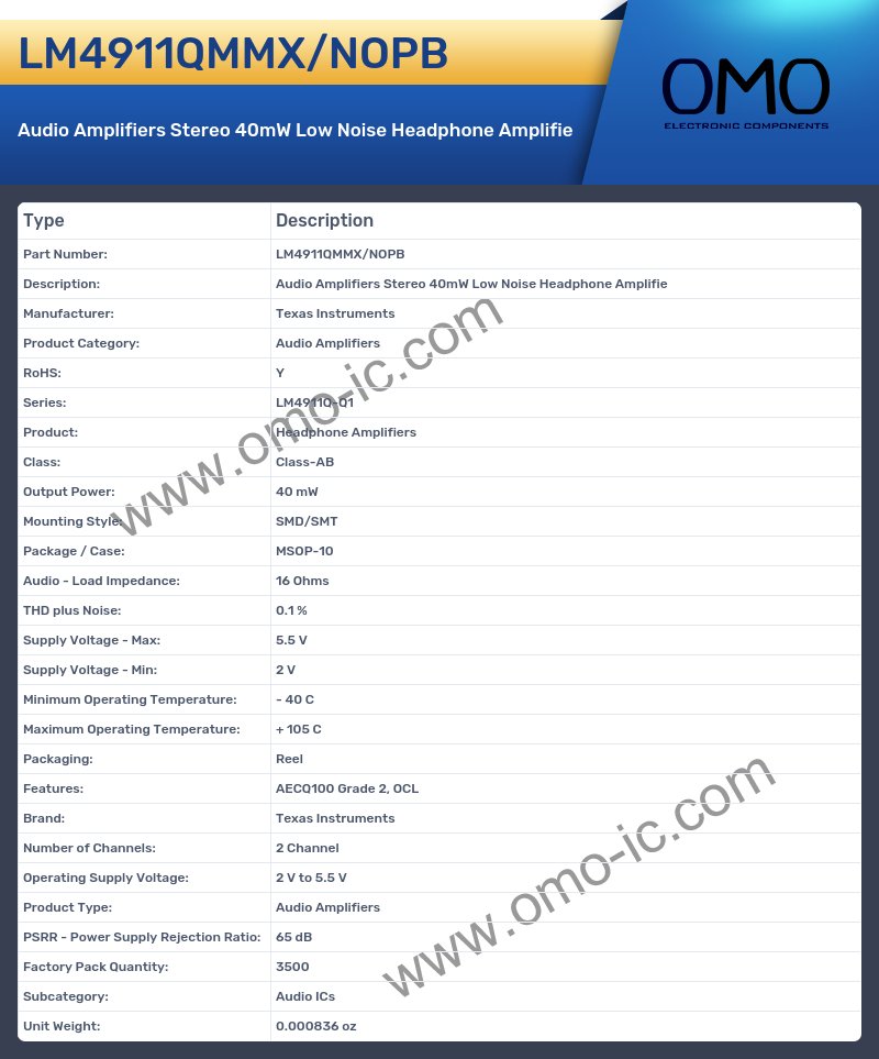 LM4911QMMX/NOPB