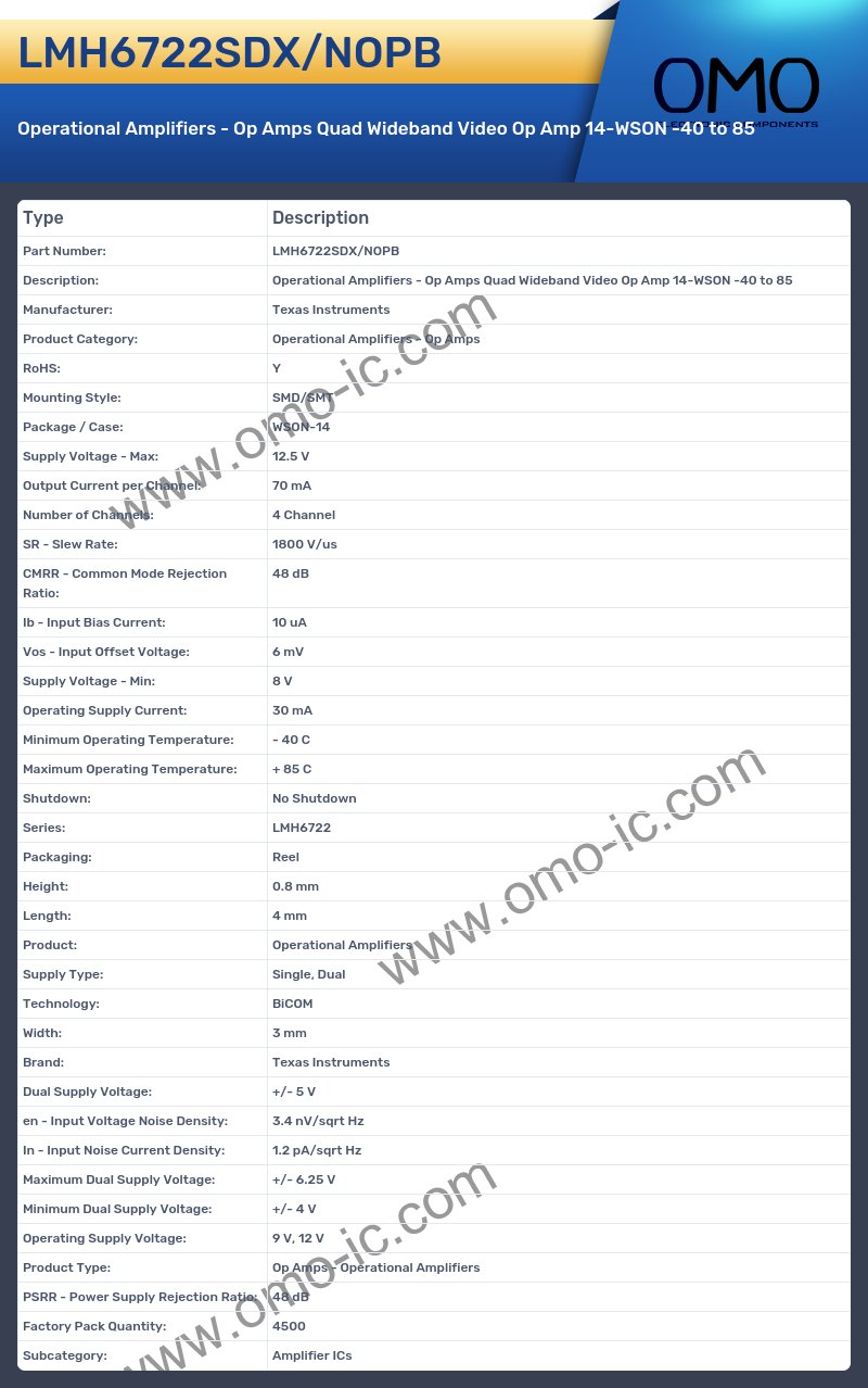 LMH6722SDX/NOPB