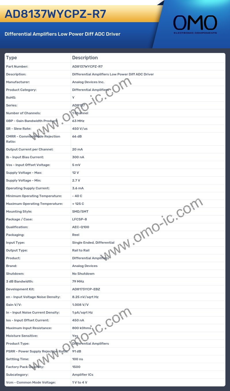 AD8137WYCPZ-R7
