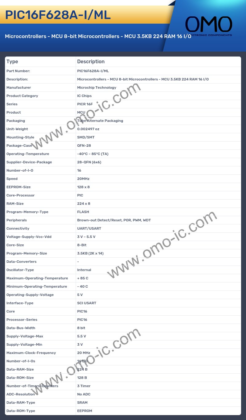 PIC16F628A-I/ML