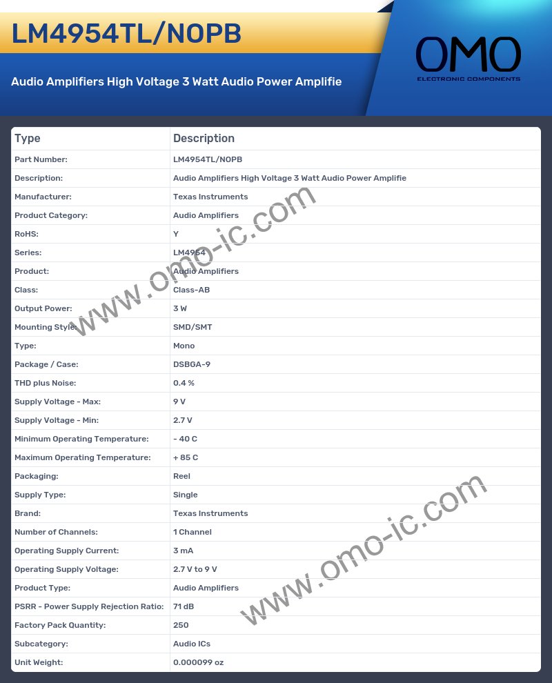 LM4954TL/NOPB