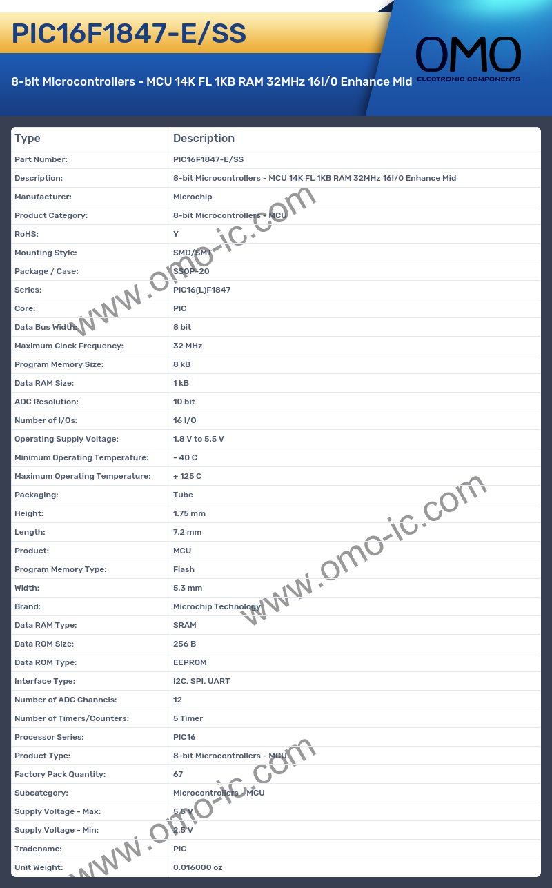 PIC16F1847-E/SS