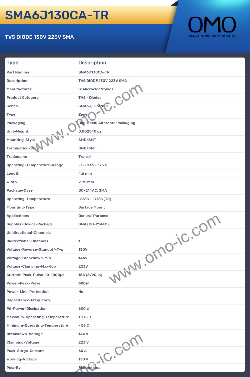 SMA6J130CA-TR