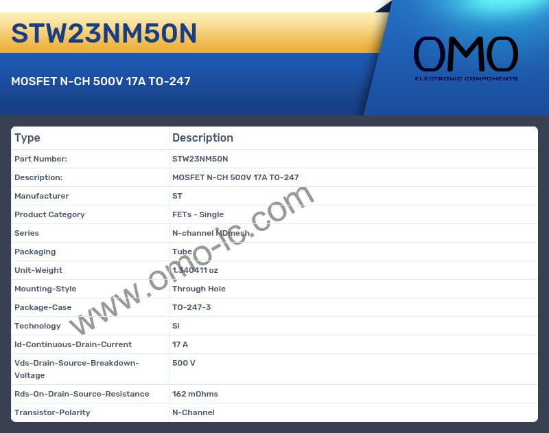 STW23NM50N