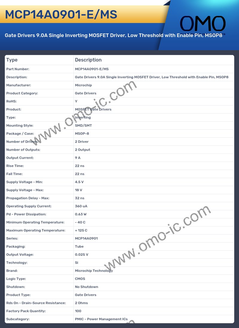 MCP14A0901-E/MS
