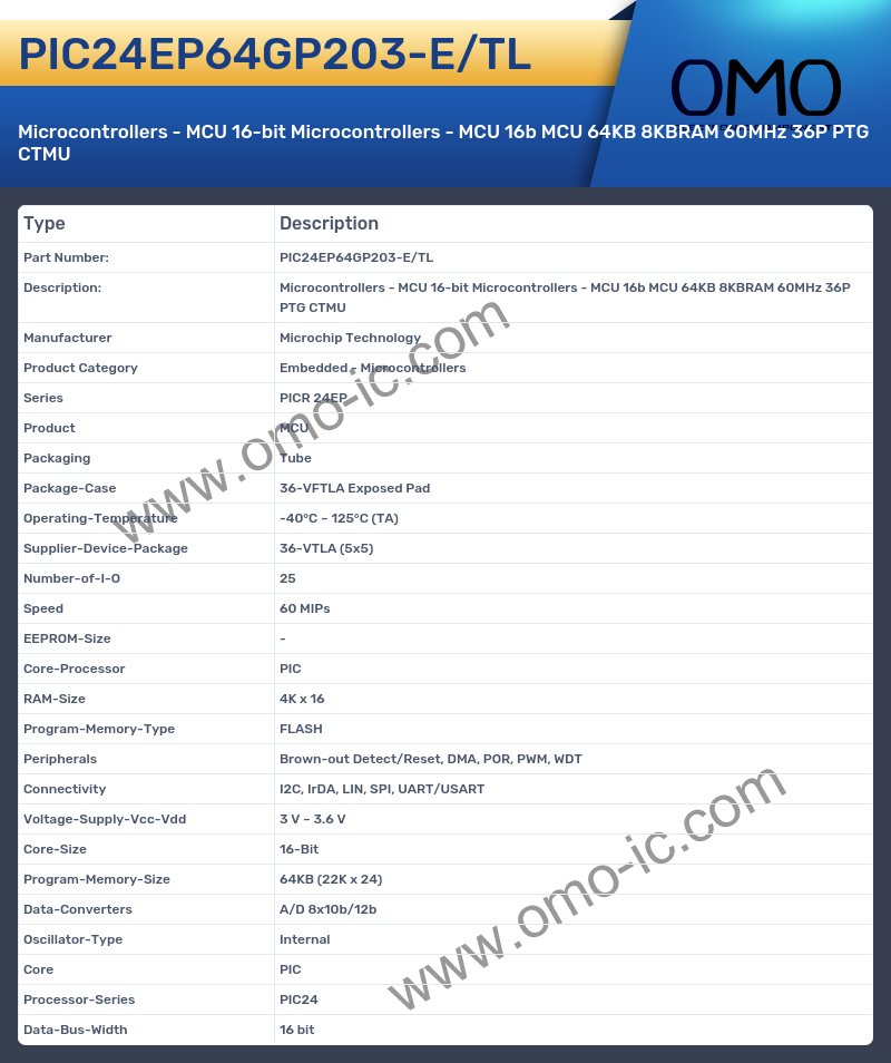 PIC24EP64GP203-E/TL