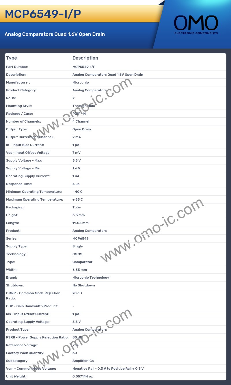 MCP6549-I/P