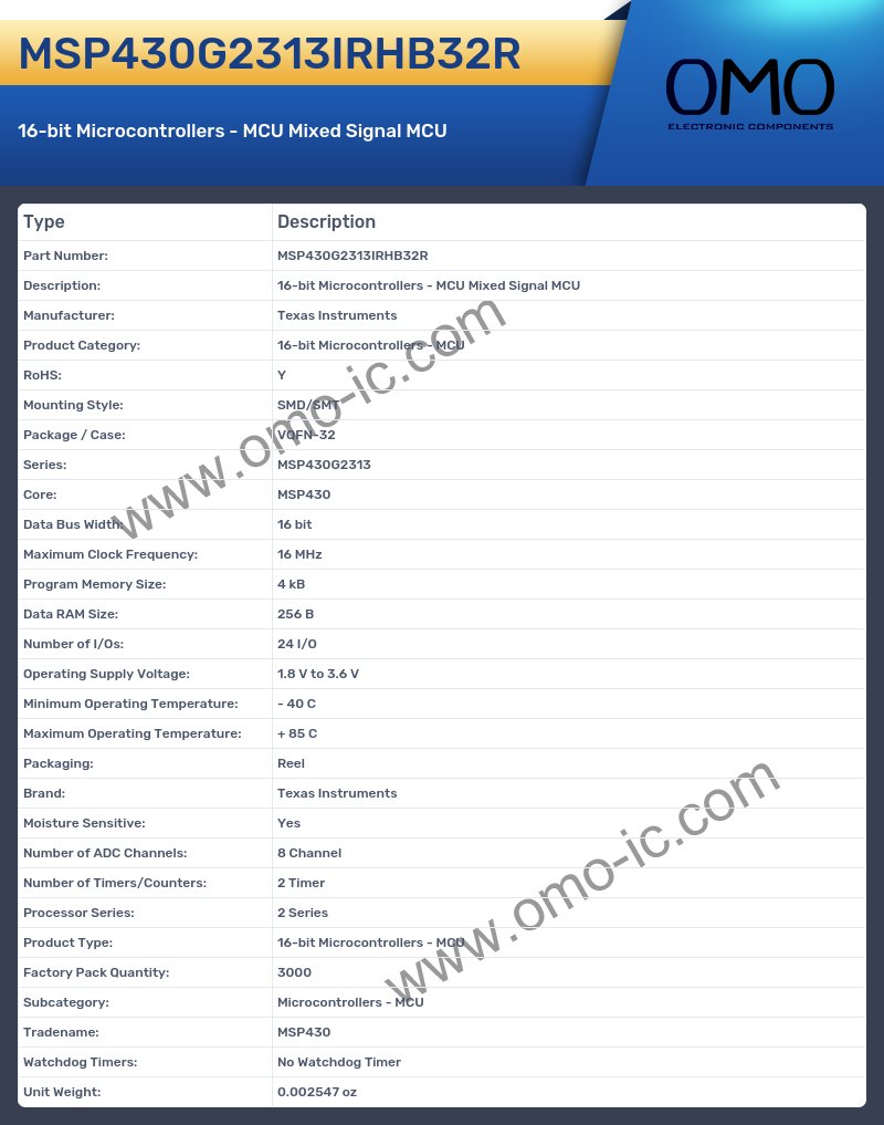 MSP430G2313IRHB32R