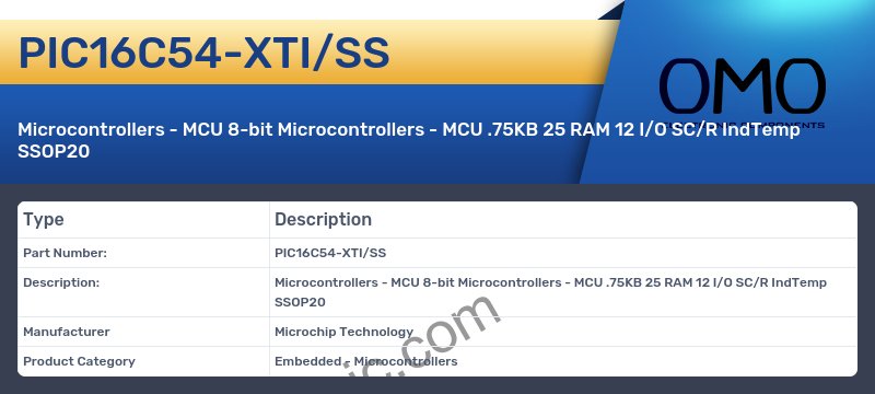 PIC16C54-XTI/SS