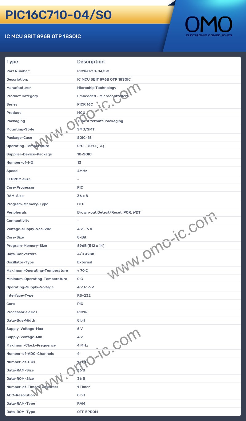 PIC16C710-04/SO