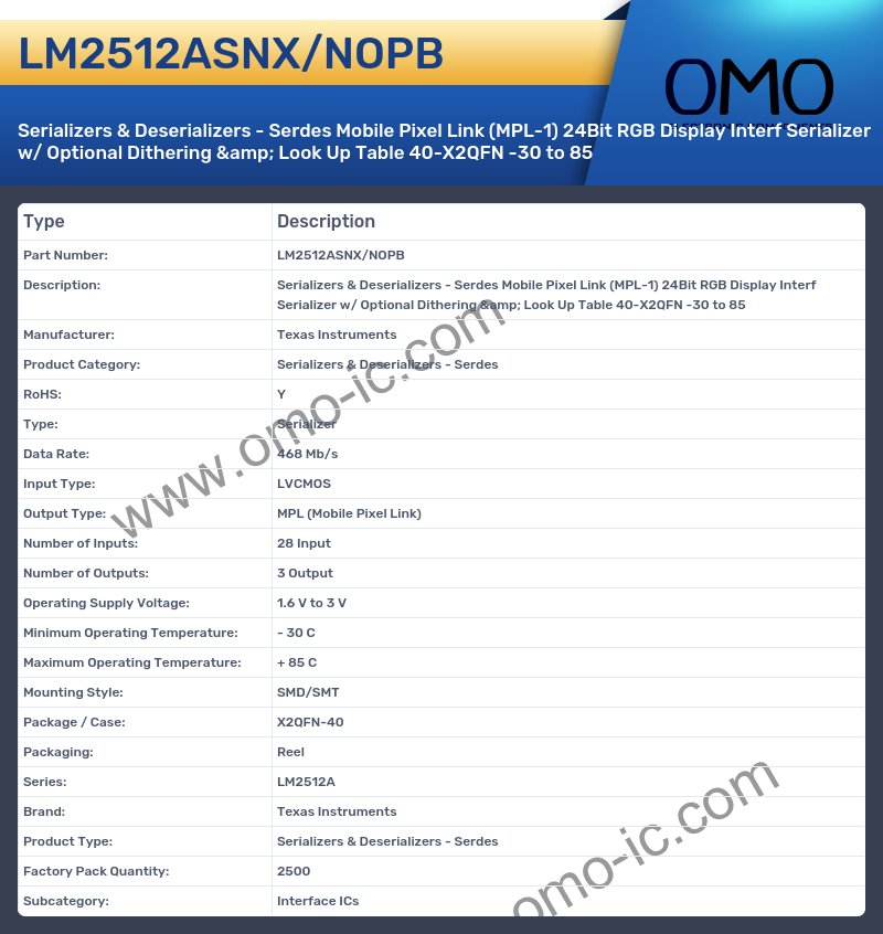 LM2512ASNX/NOPB