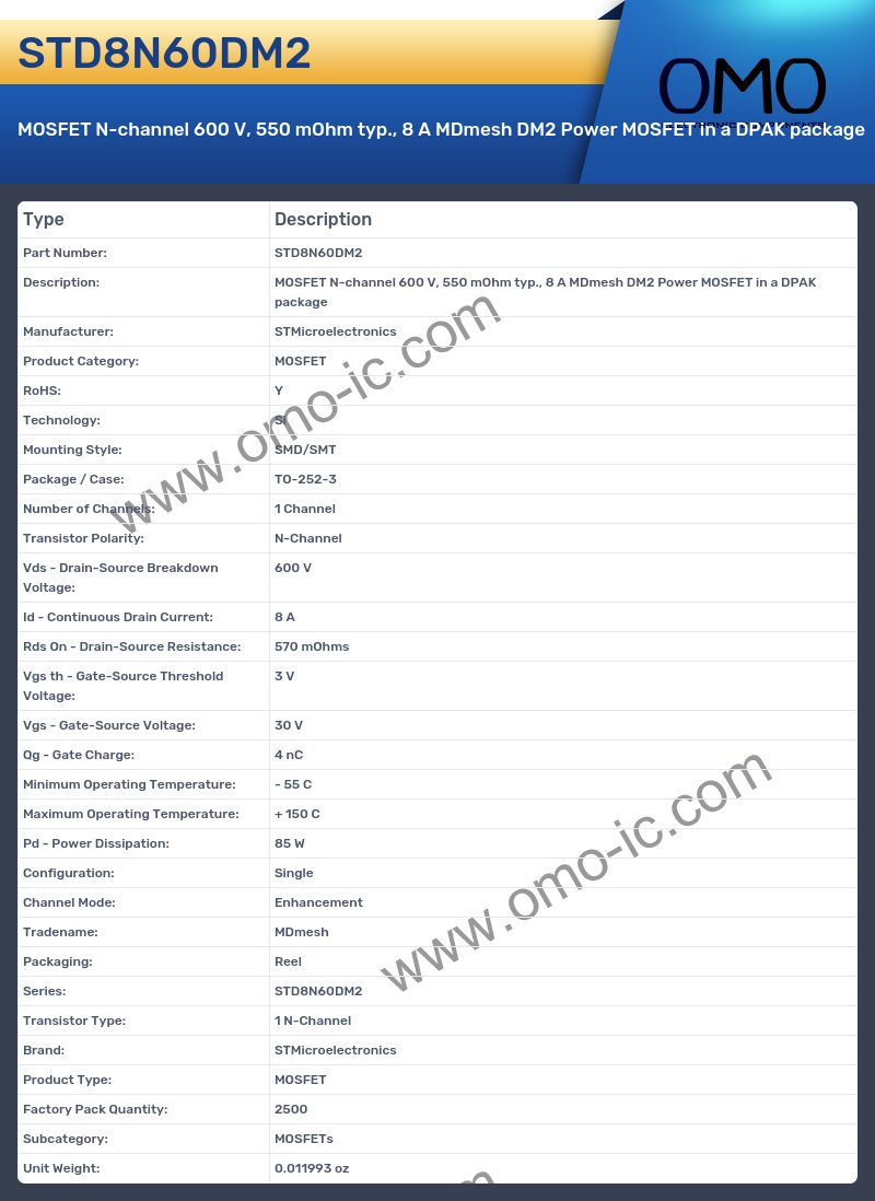 STD8N60DM2
