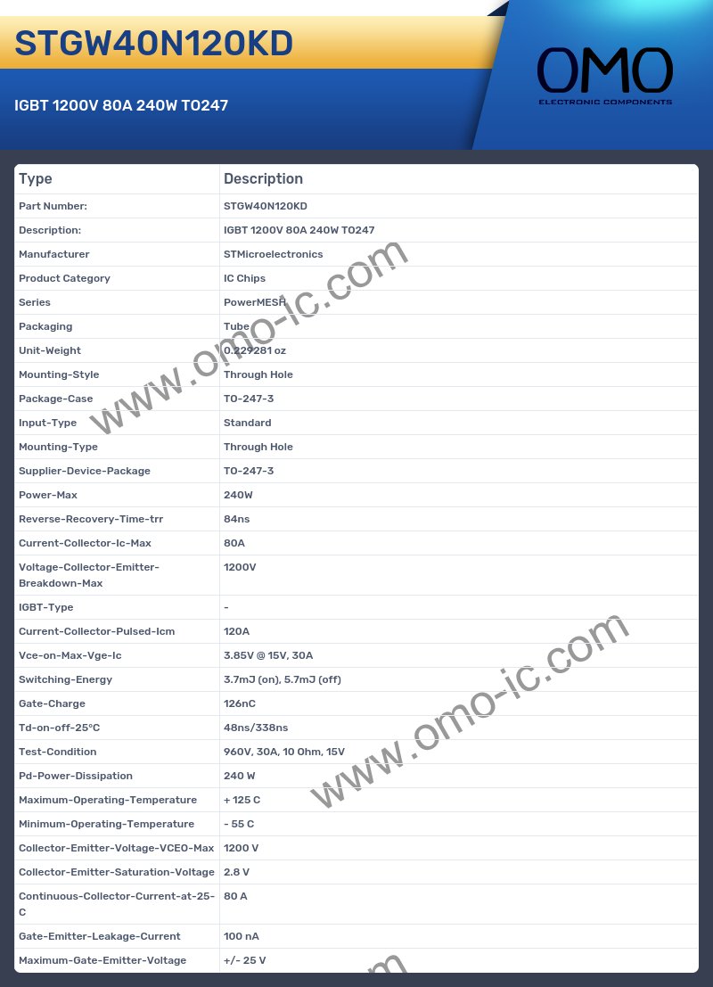 STGW40N120KD