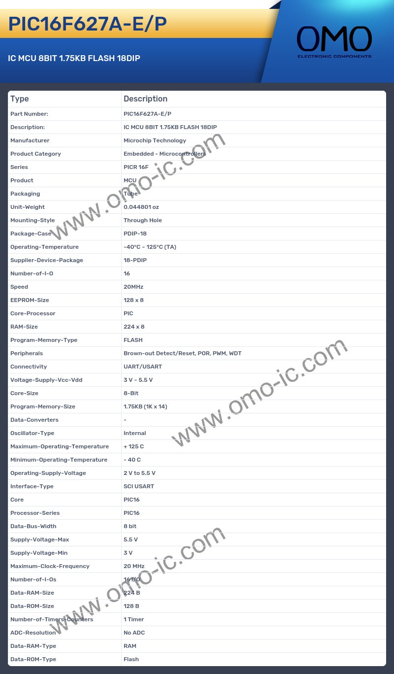 PIC16F627A-E/P