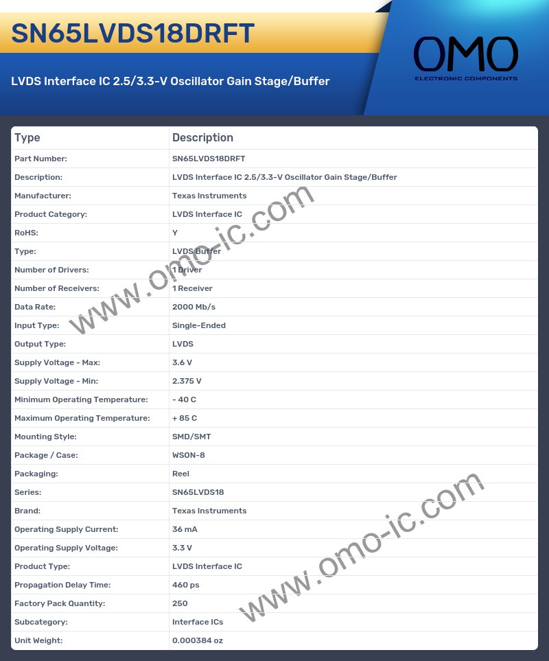 SN65LVDS18DRFT