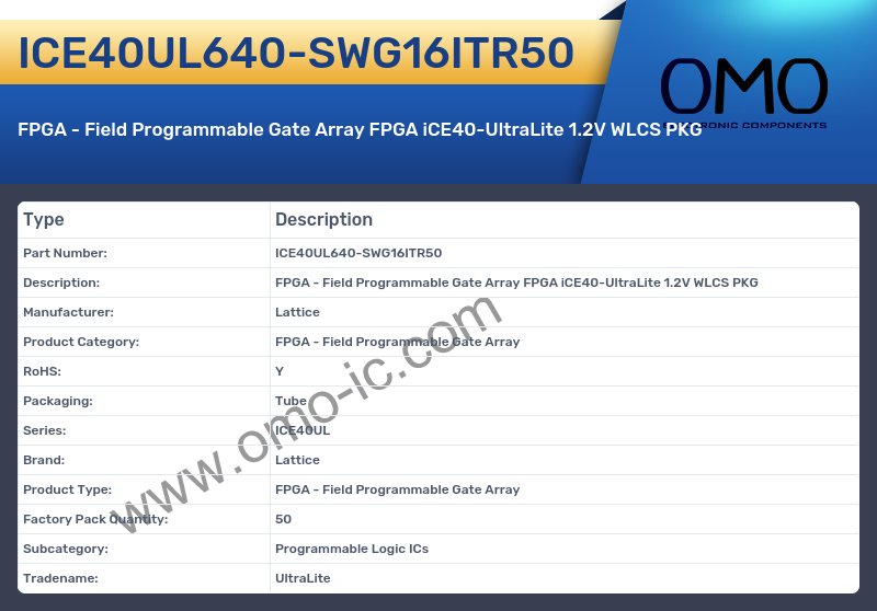 ICE40UL640-SWG16ITR50