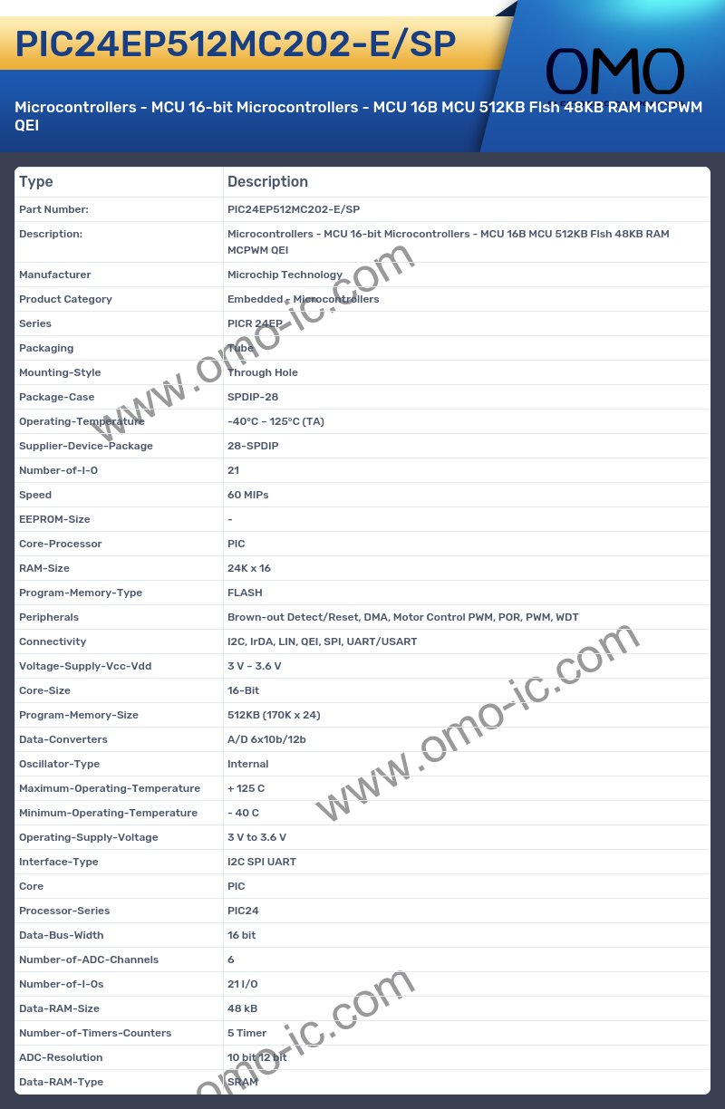 PIC24EP512MC202-E/SP