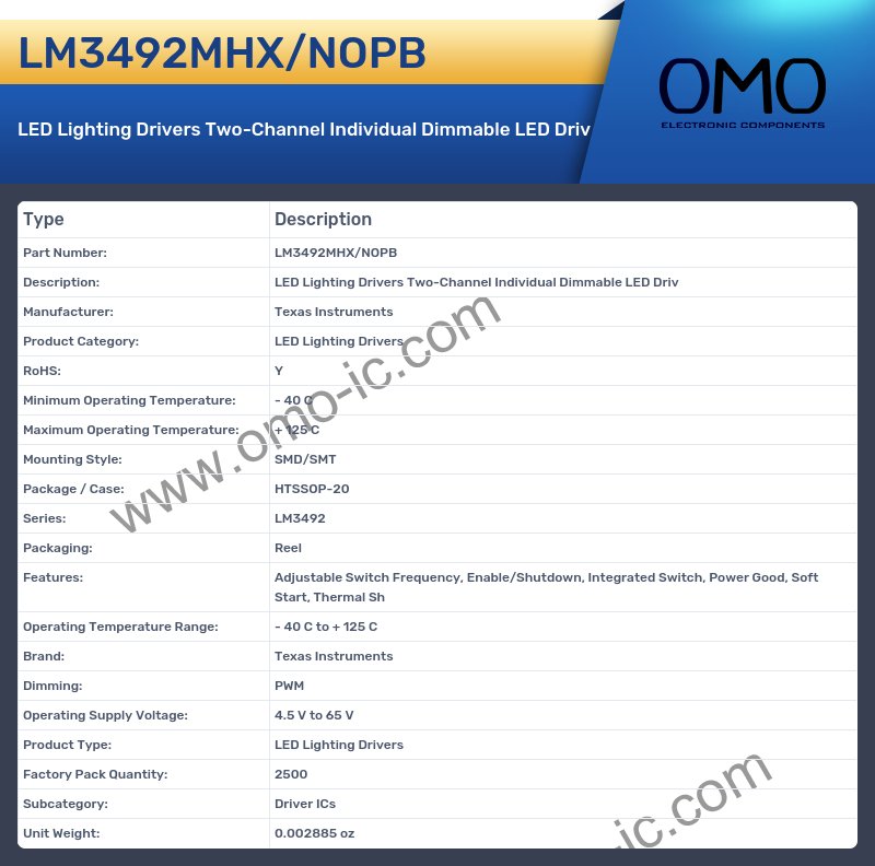 LM3492MHX/NOPB
