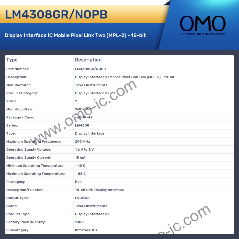 LM4308GR/NOPB