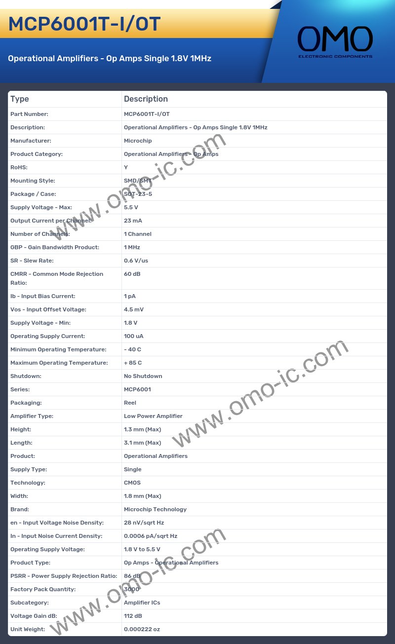 MCP6001T-I/OT