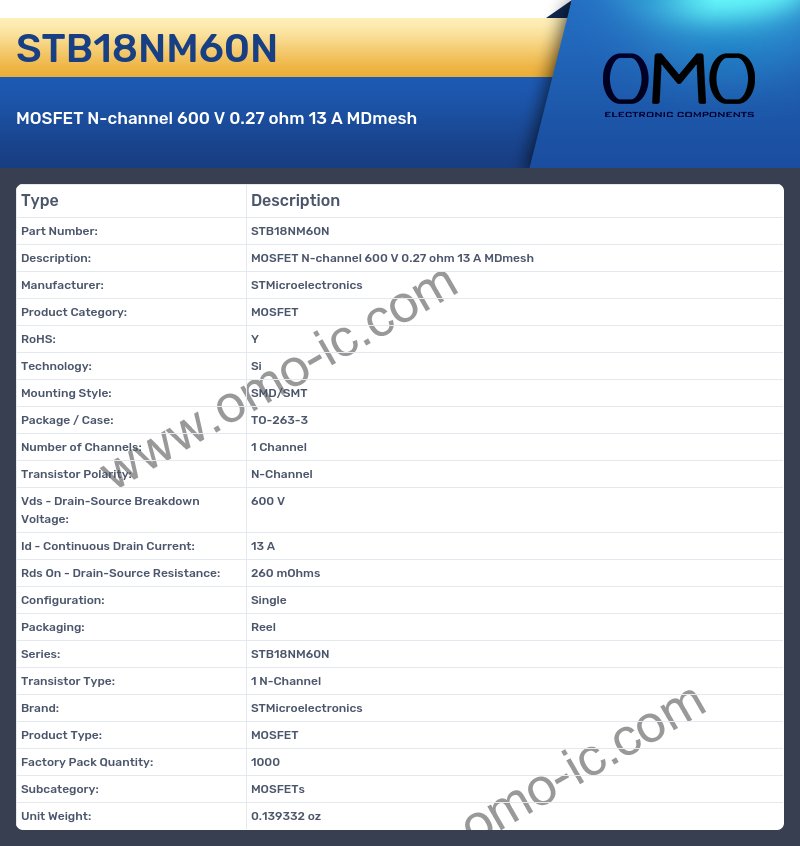 STB18NM60N