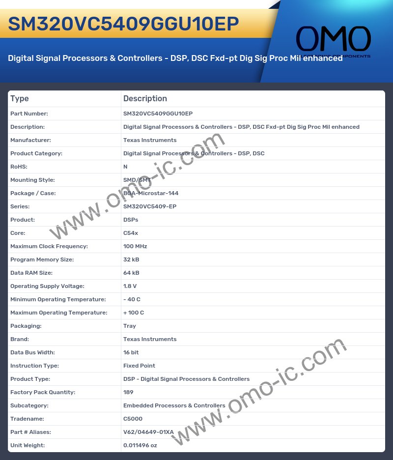 SM320VC5409GGU10EP