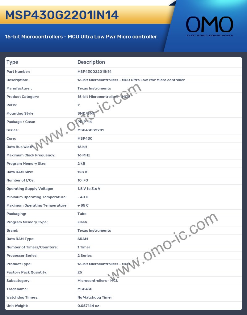 MSP430G2201IN14