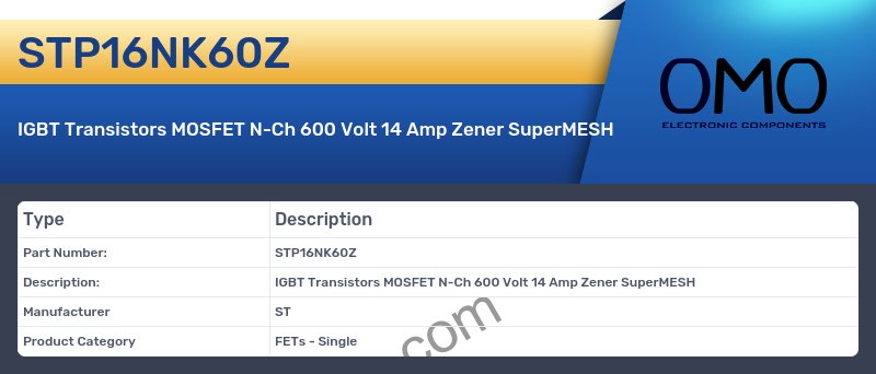 STP16NK60Z