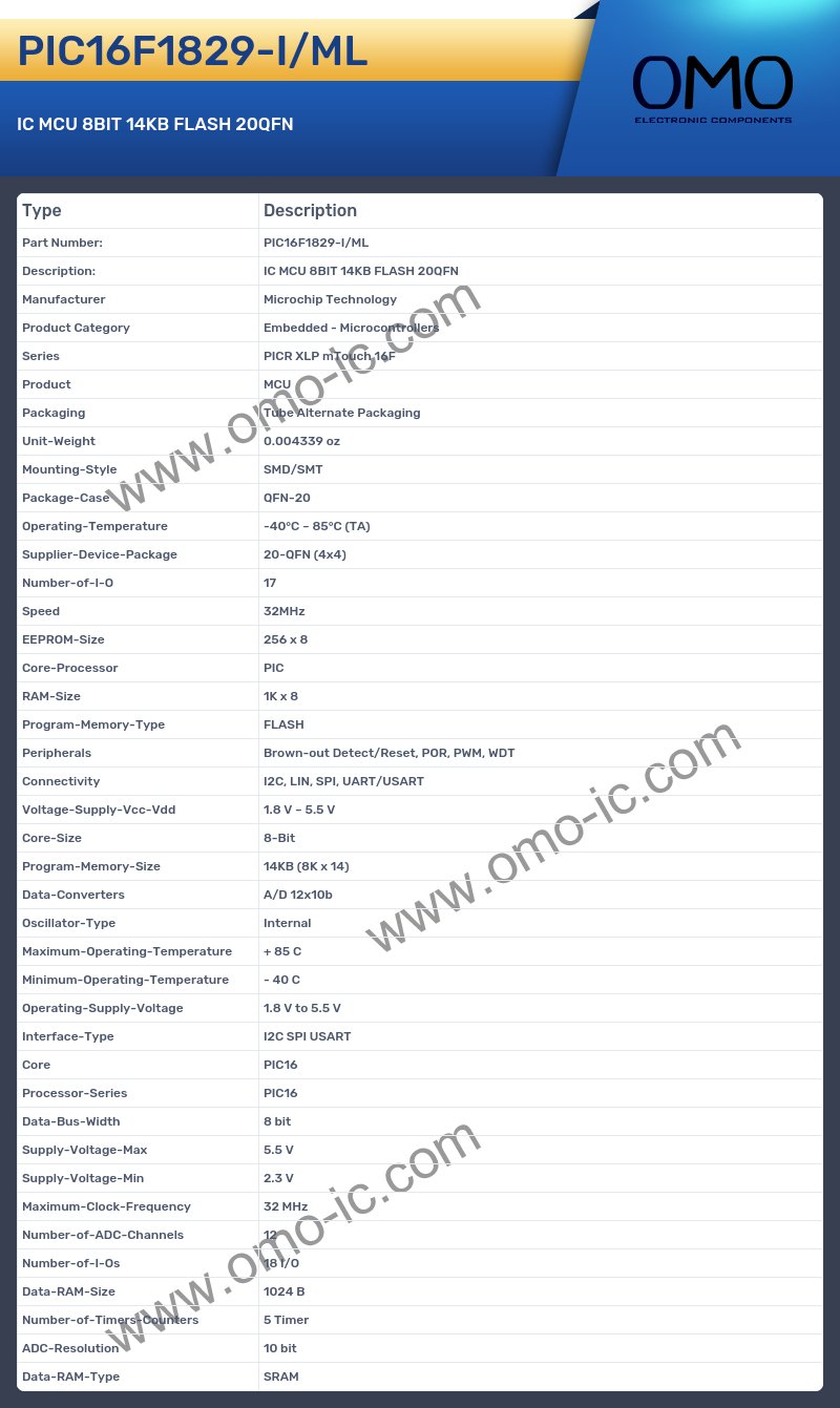 PIC16F1829-I/ML