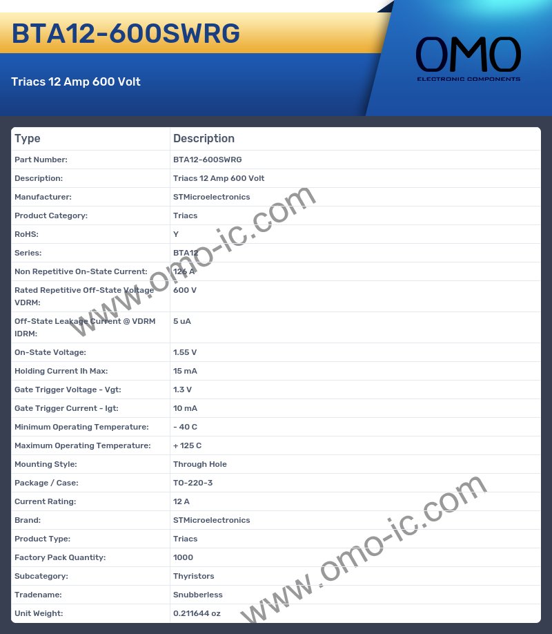 BTA12-600SWRG