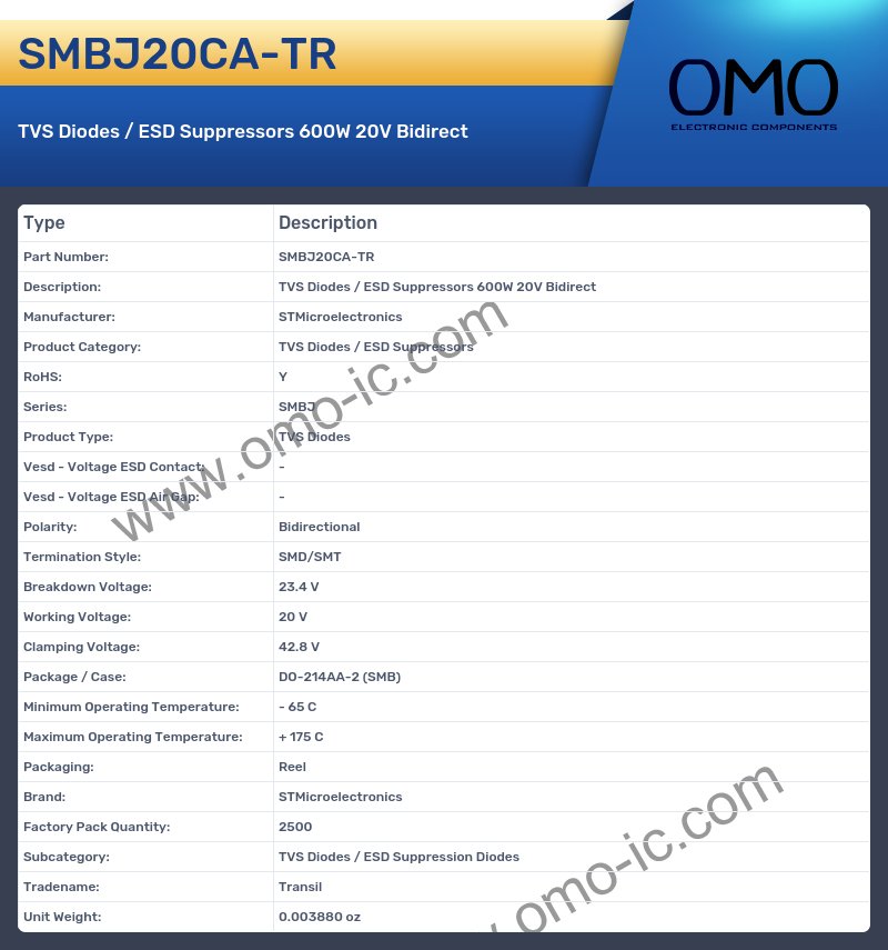 SMBJ20CA-TR