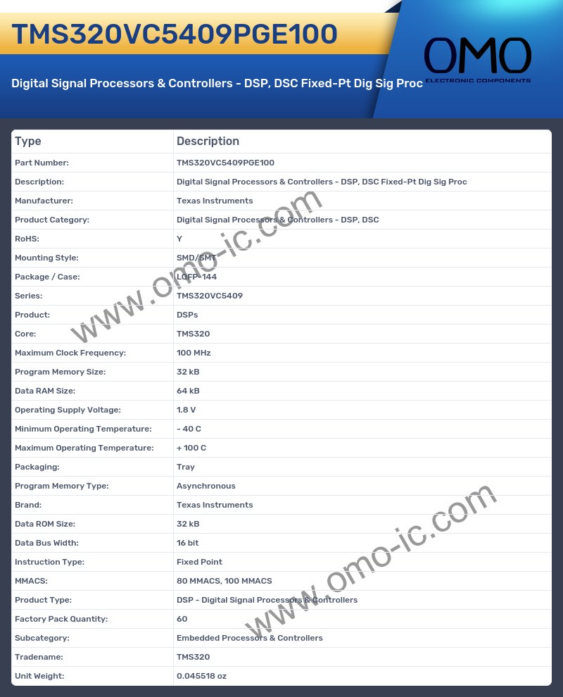 TMS320VC5409PGE100
