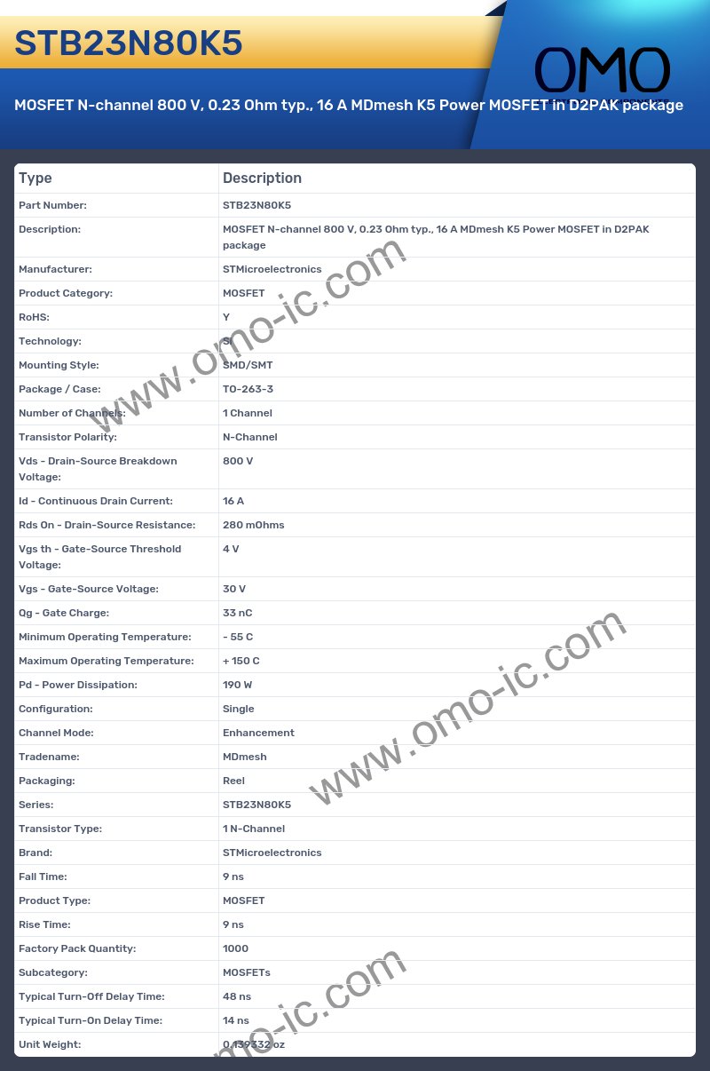 STB23N80K5