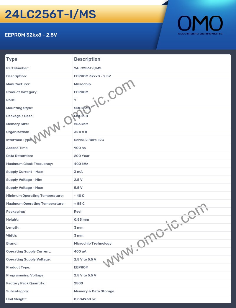 24LC256T-I/MS
