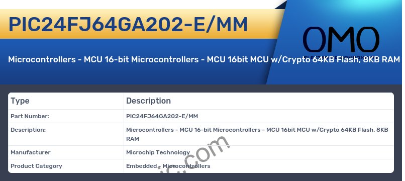 PIC24FJ64GA202-E/MM