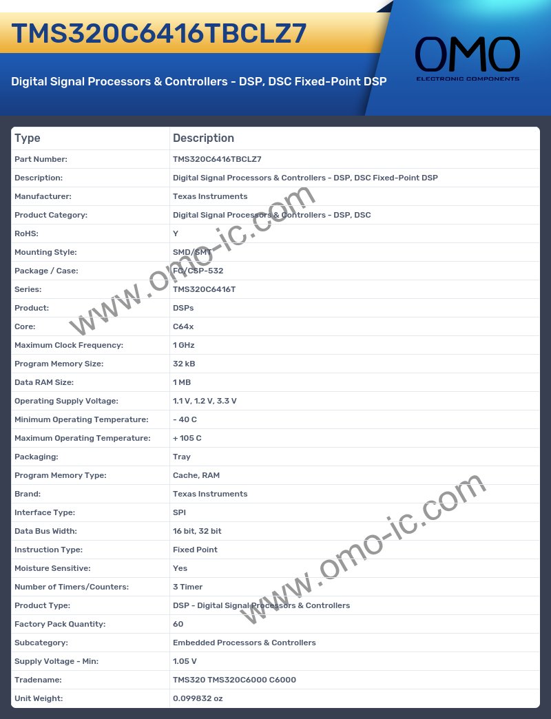 TMS320C6416TBCLZ7