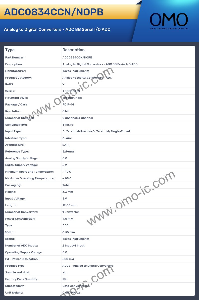 ADC0834CCN/NOPB
