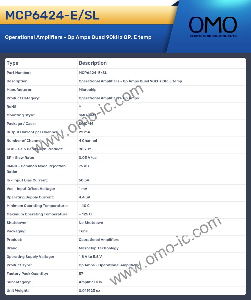 MCP6424-E/SL