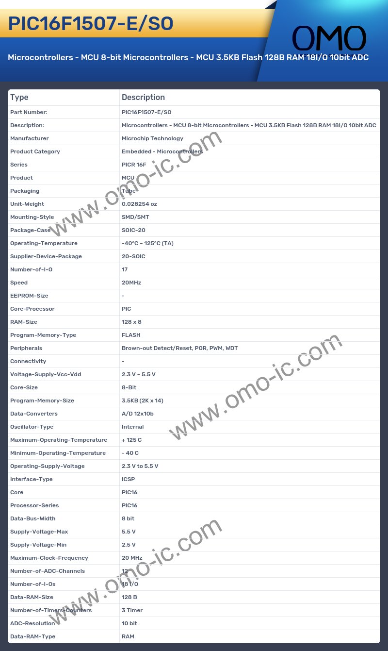 PIC16F1507-E/SO