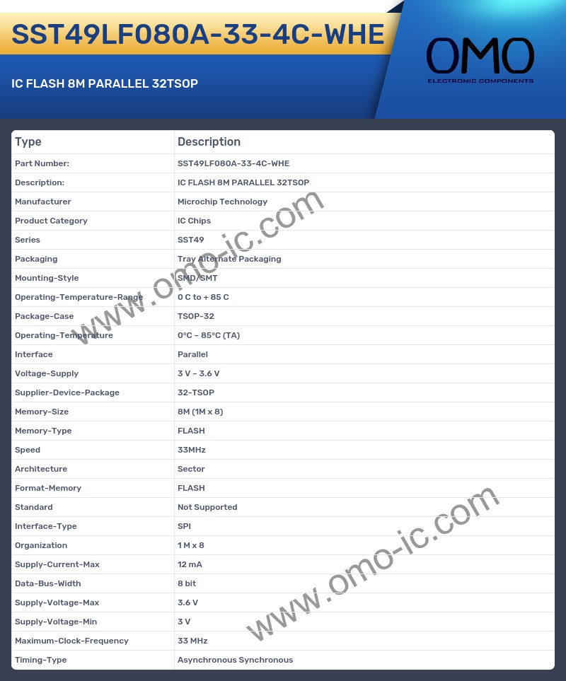 SST49LF080A-33-4C-WHE