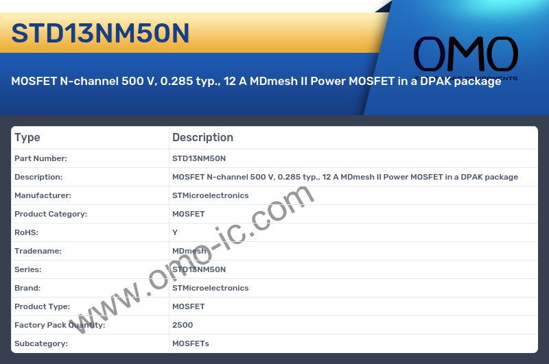 STD13NM50N