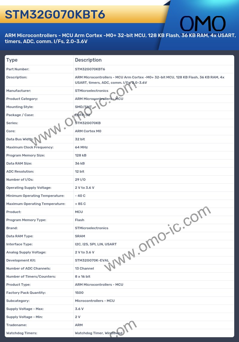 STM32G070KBT6