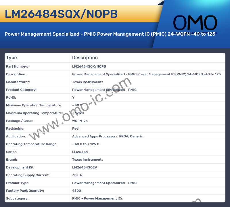 LM26484SQX/NOPB