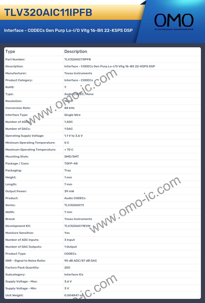 TLV320AIC11IPFB